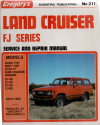 Toyota Landcruiser petrol FJ series repair manual 1975-1983 USED